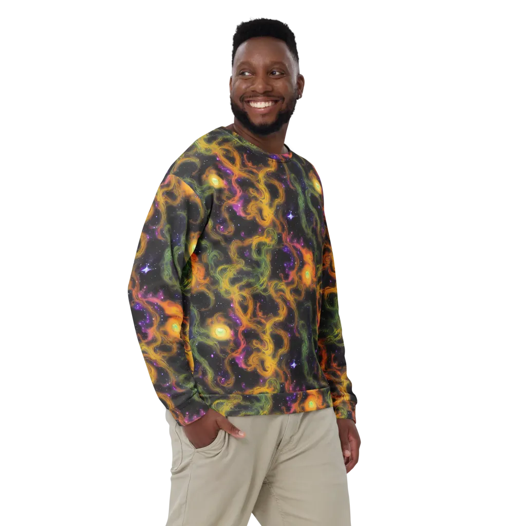 The Starry Crucible on Sweatshirt — Front