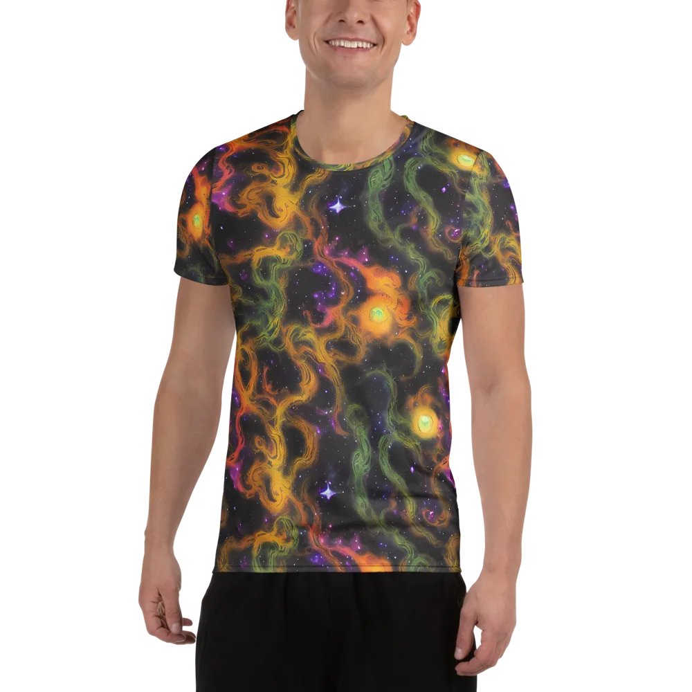 The Starry Crucible on Men's Athletic T-Shirt — Front