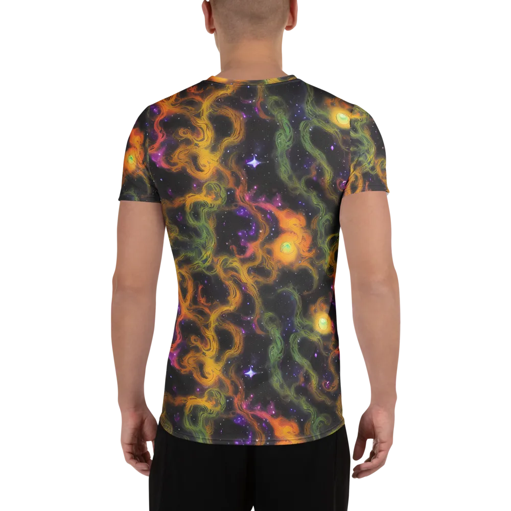 The Starry Crucible on Men's Athletic T-Shirt — Back