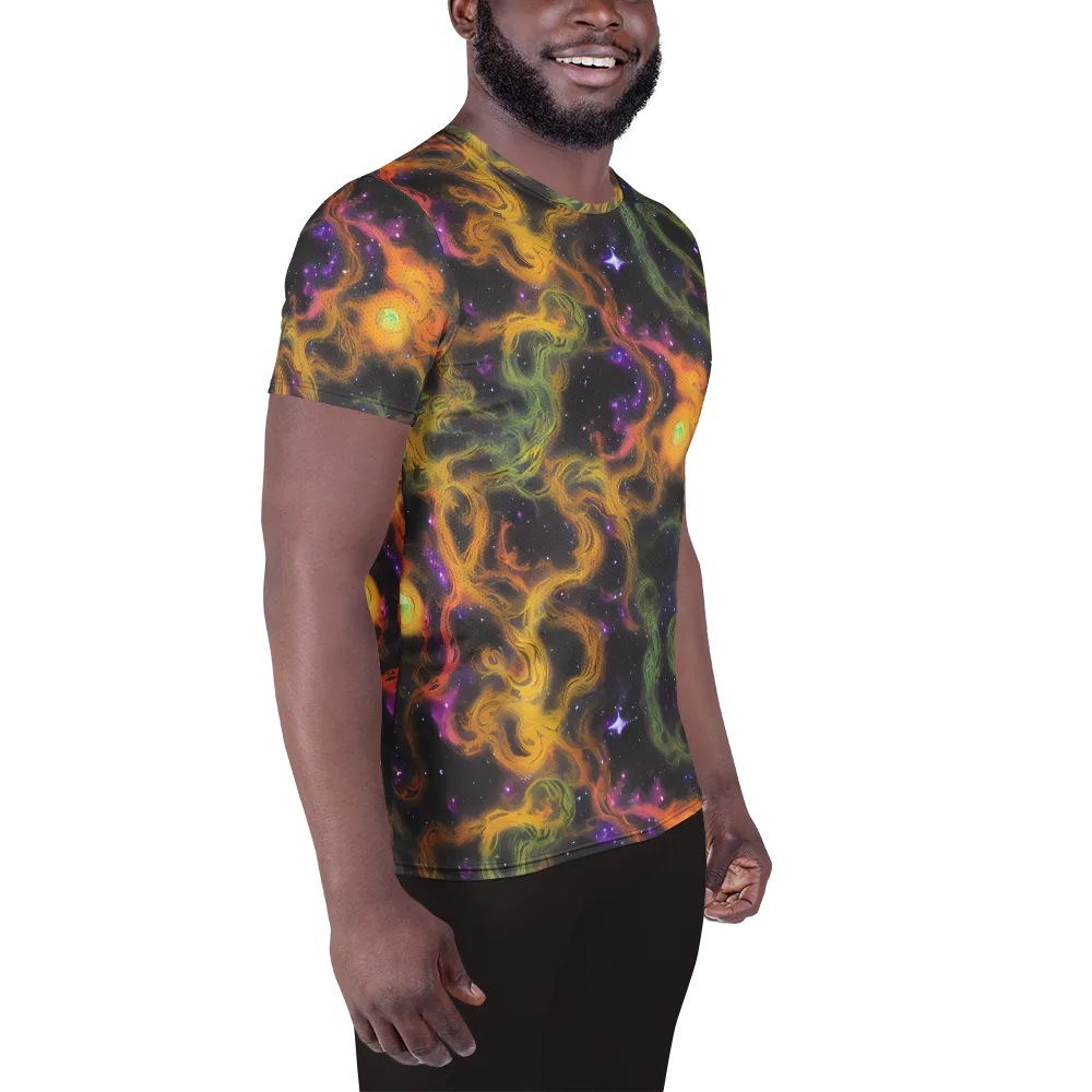 The Starry Crucible on Men's Athletic T-Shirt — Right