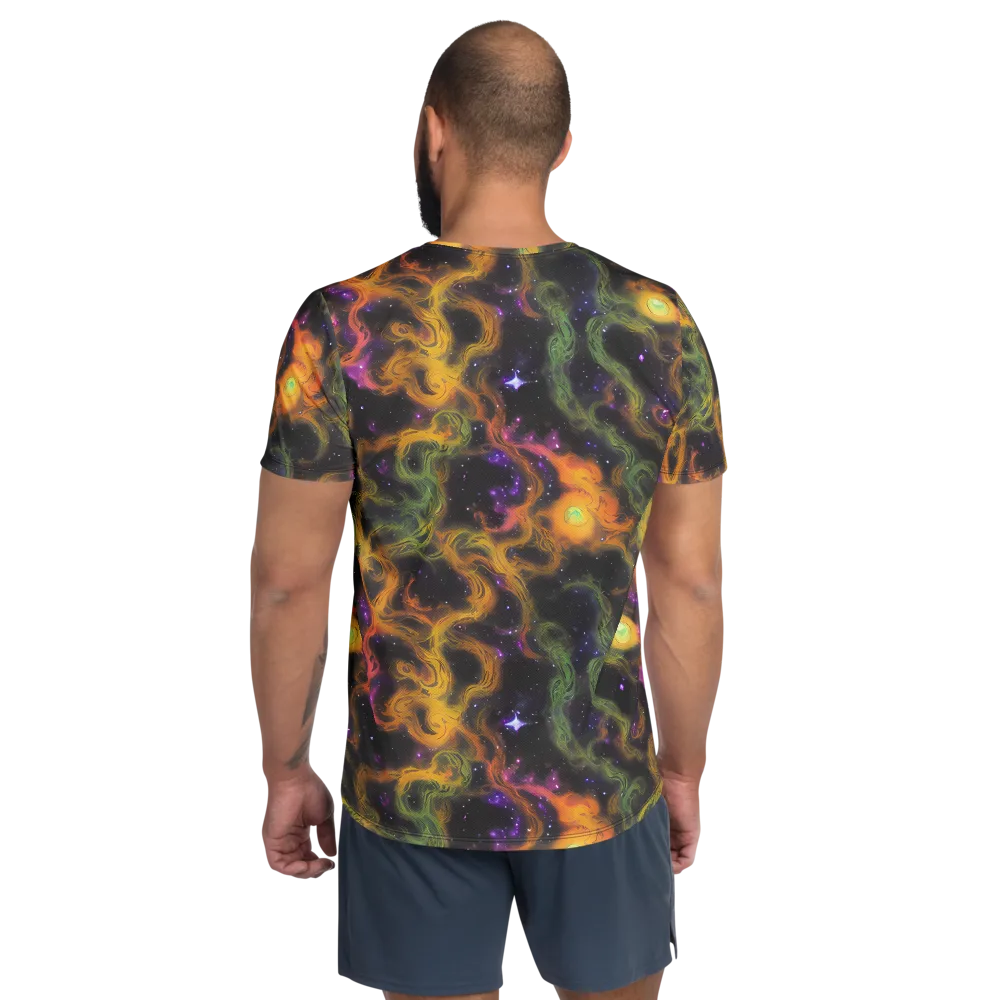 The Starry Crucible on Men's Athletic T-Shirt — Back