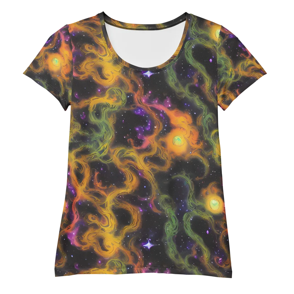 The Starry Crucible on Women's Athletic T-Shirt — Front
