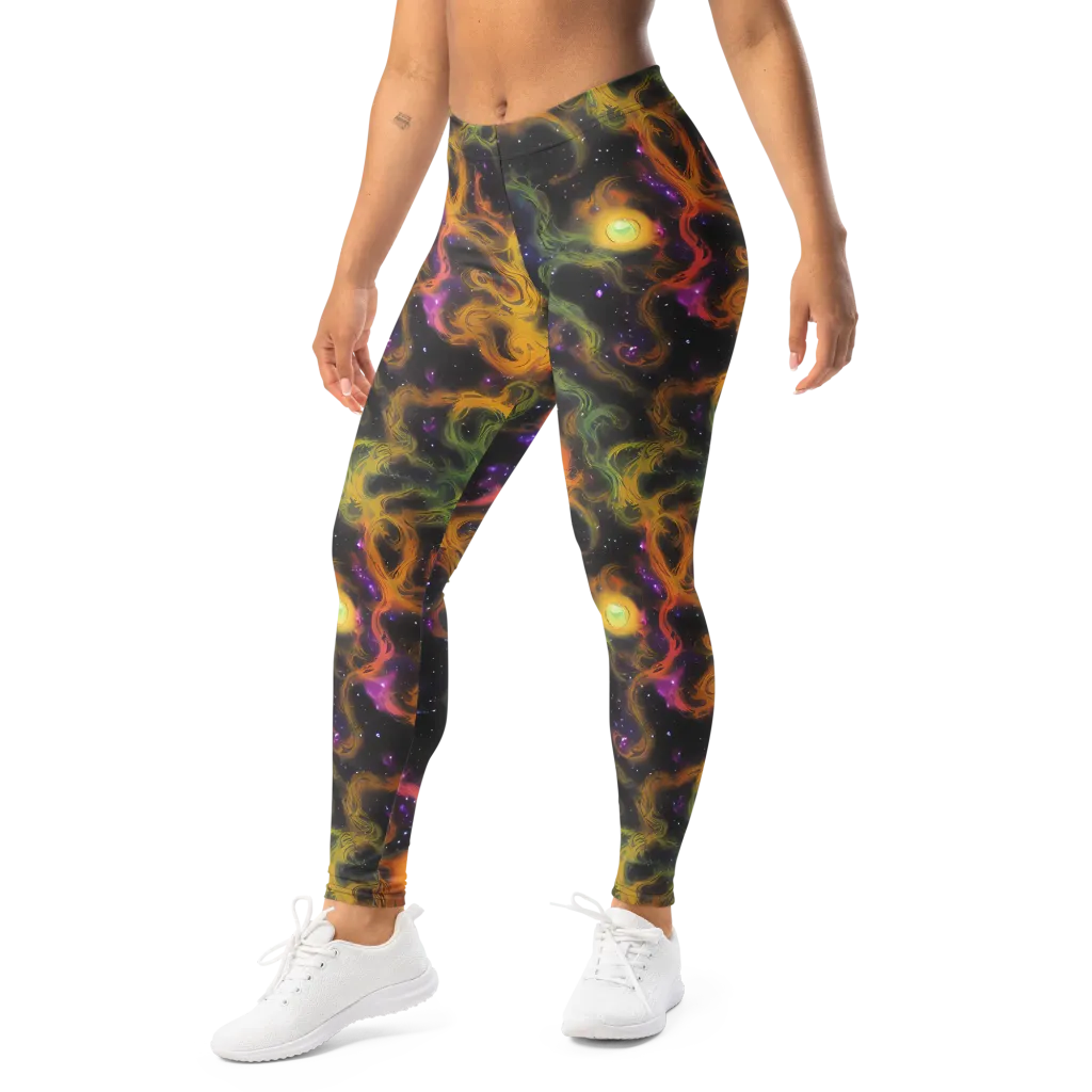The Starry Crucible on Leggings — Left Front