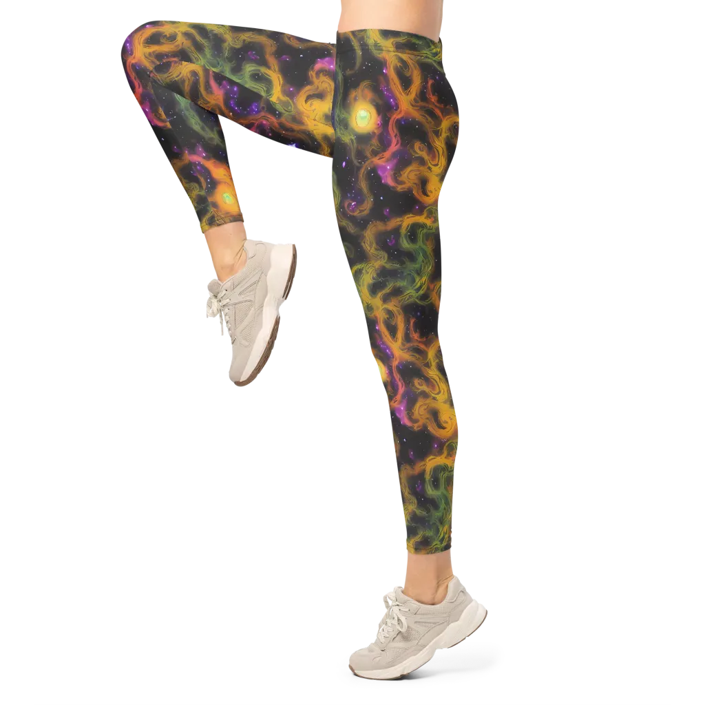 The Starry Crucible on Leggings — Left