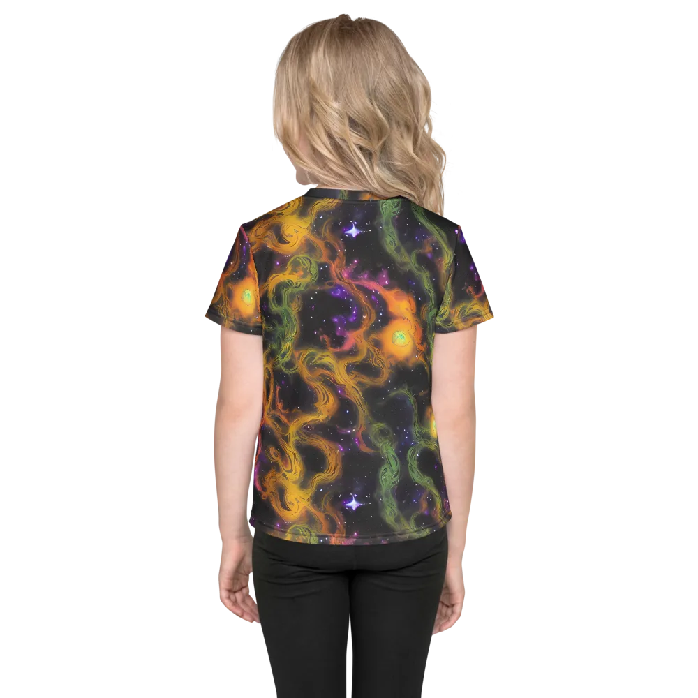 The Starry Crucible on Kids Crew Neck T-Shirt — Back