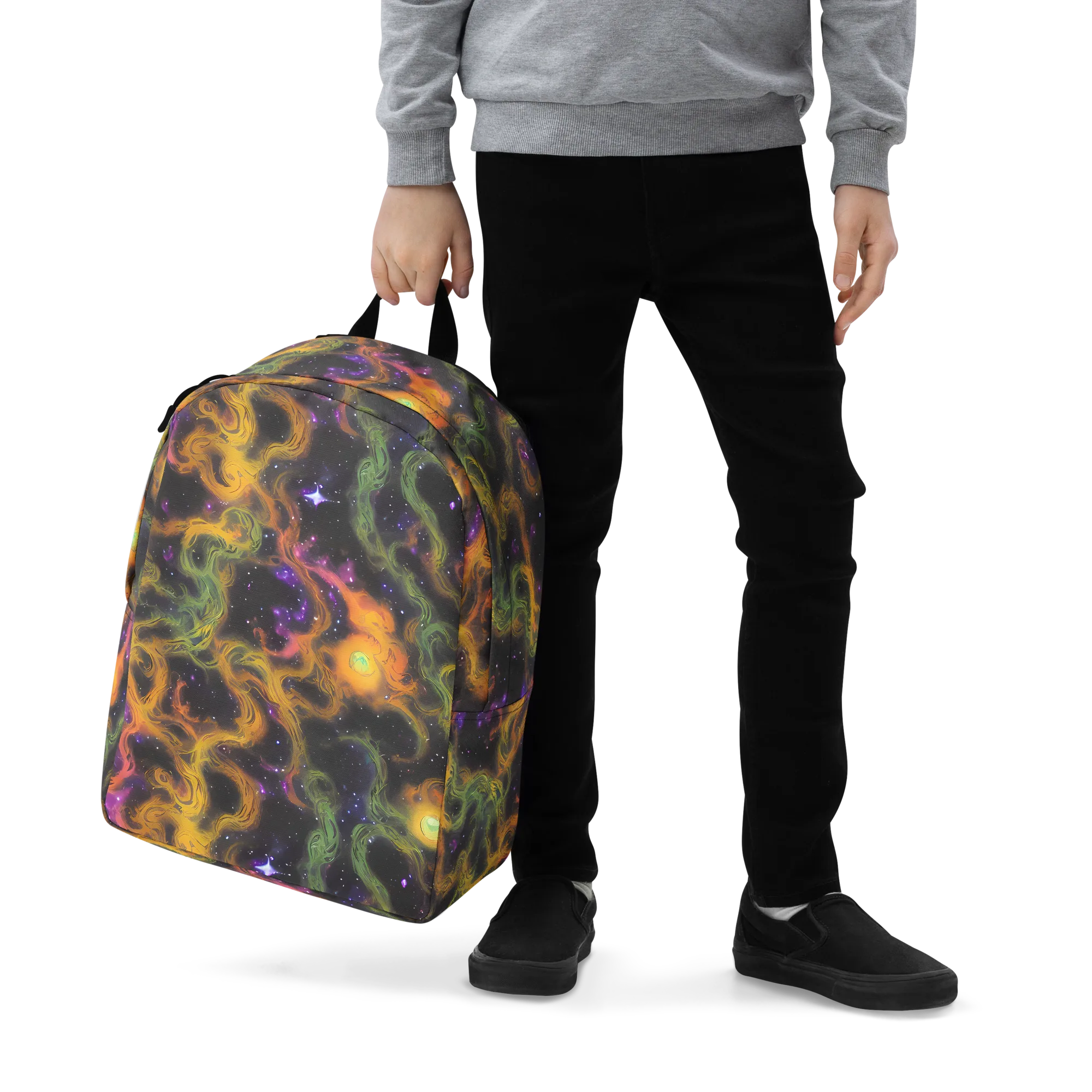 The Starry Crucible on Minimalist Backpack — Zoomed-in