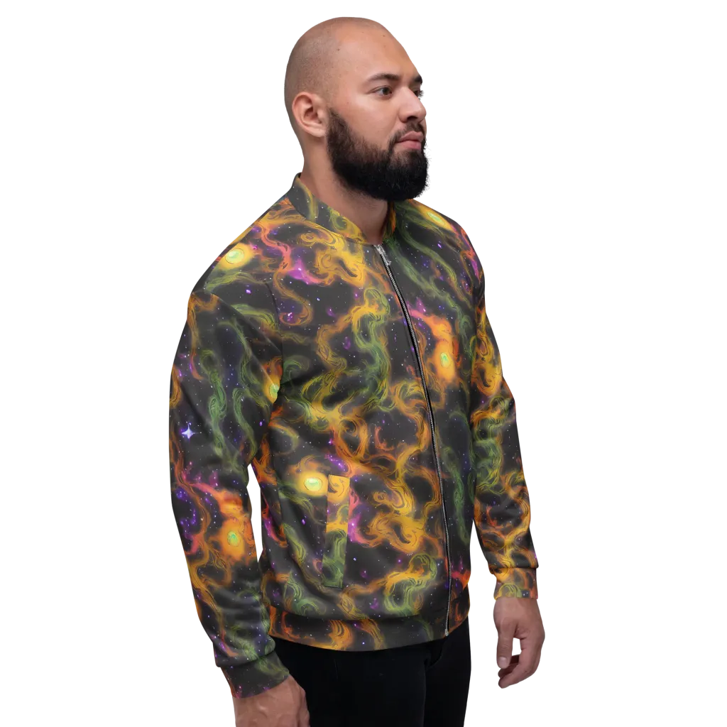 The Starry Crucible on Bomber Jacket — Right