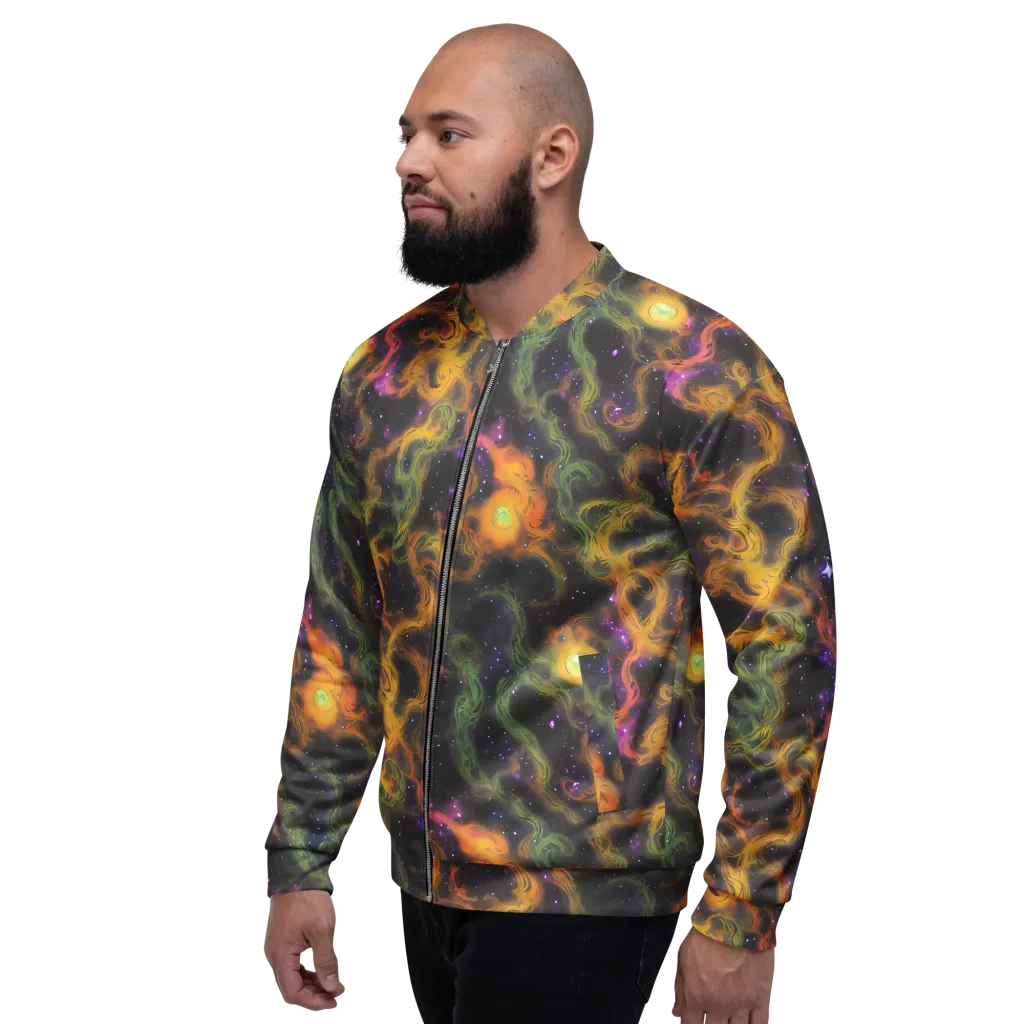 The Starry Crucible on Bomber Jacket — Left