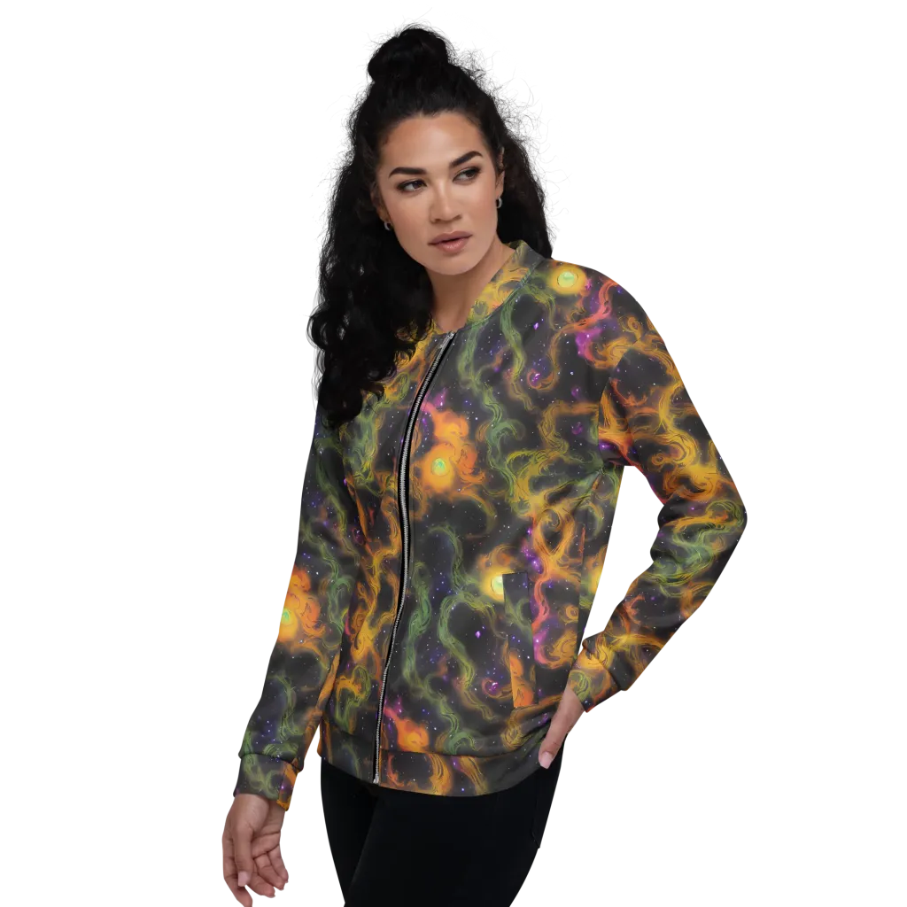 The Starry Crucible on Bomber Jacket — Left