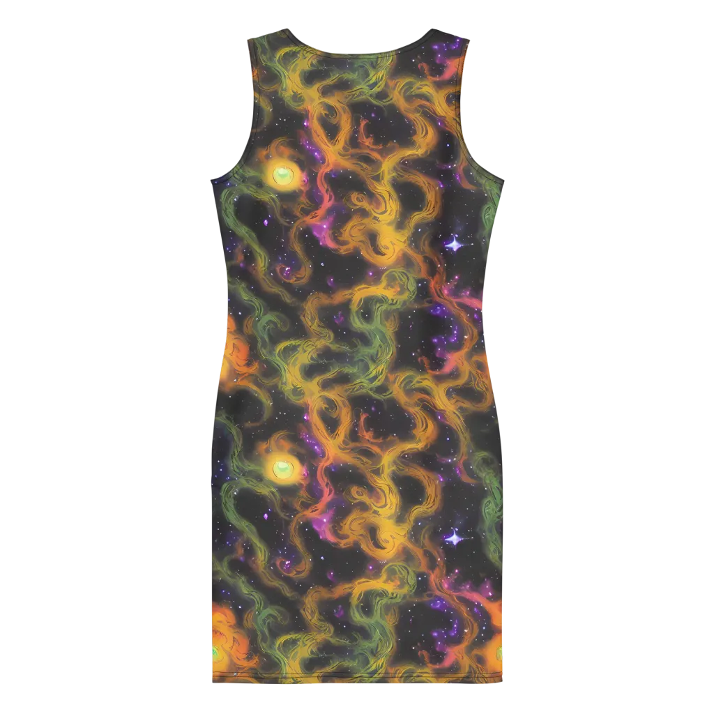 The Starry Crucible on Bodycon Dress — Back