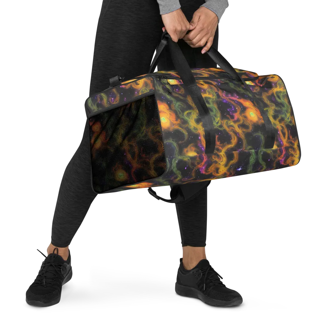 The Starry Crucible on Duffle Bag — Right Front