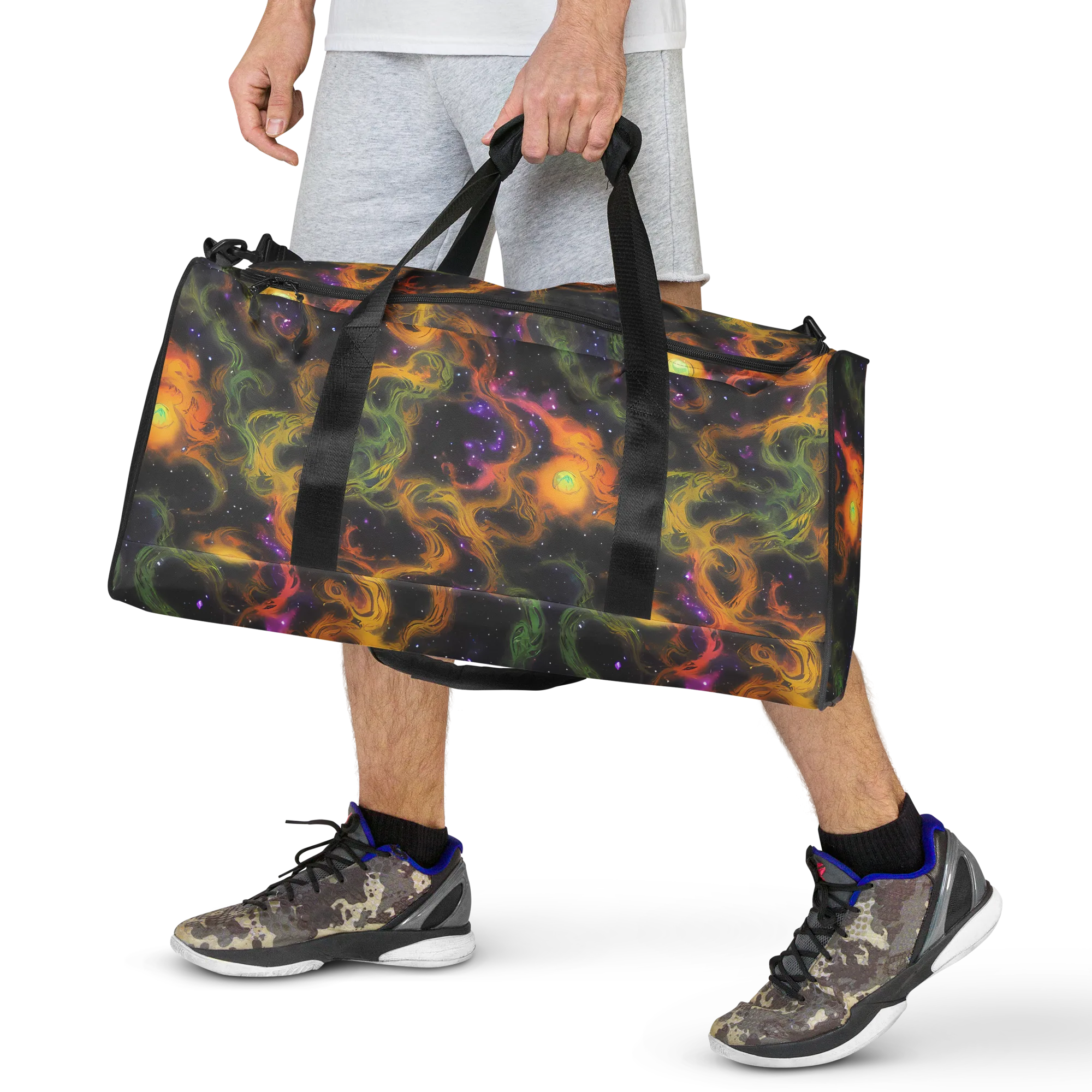 The Starry Crucible on Duffle Bag — Front