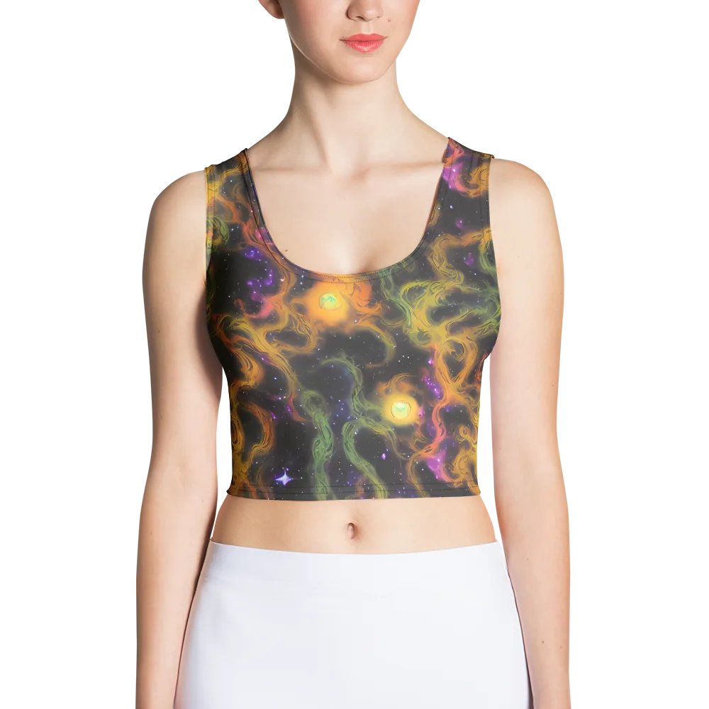 The Starry Crucible on Crop Top — Front