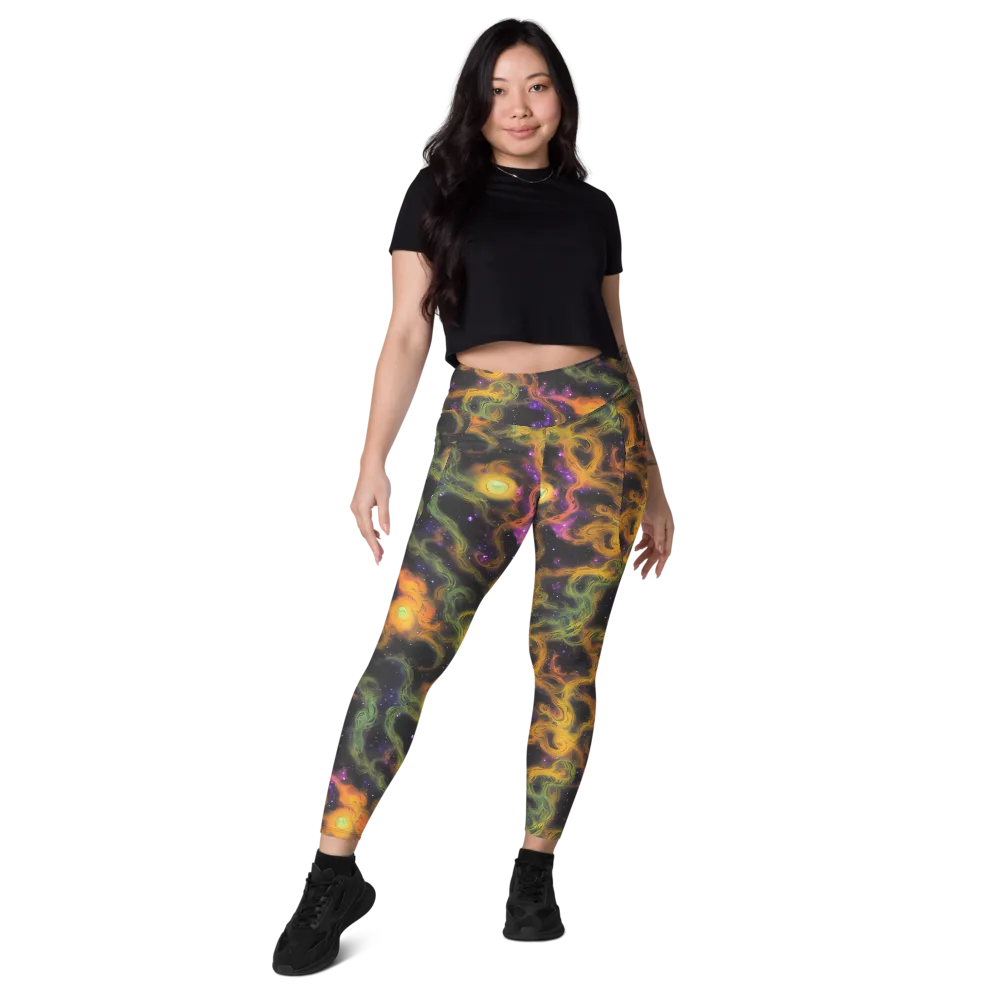 The Starry Crucible on Leggings with Pockets — Front