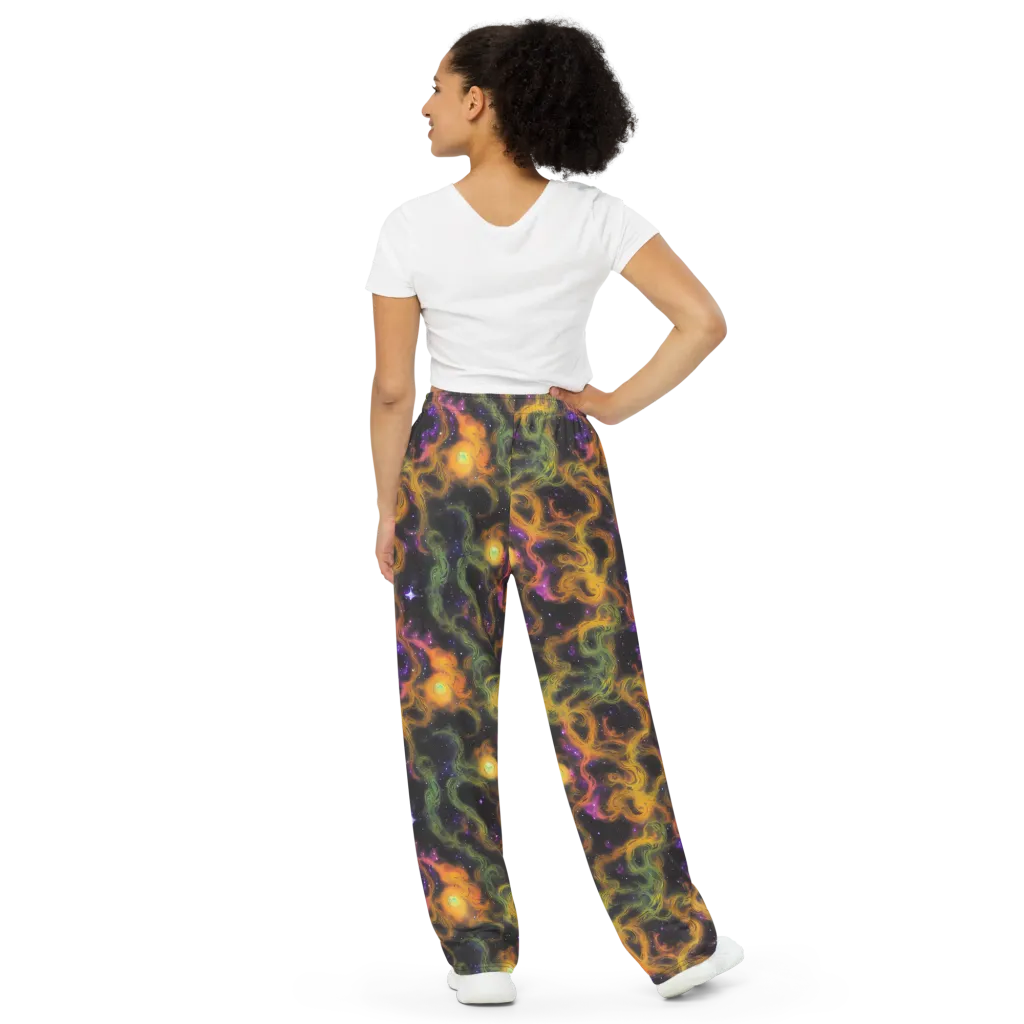 The Starry Crucible on Wide-Leg Pants — Back