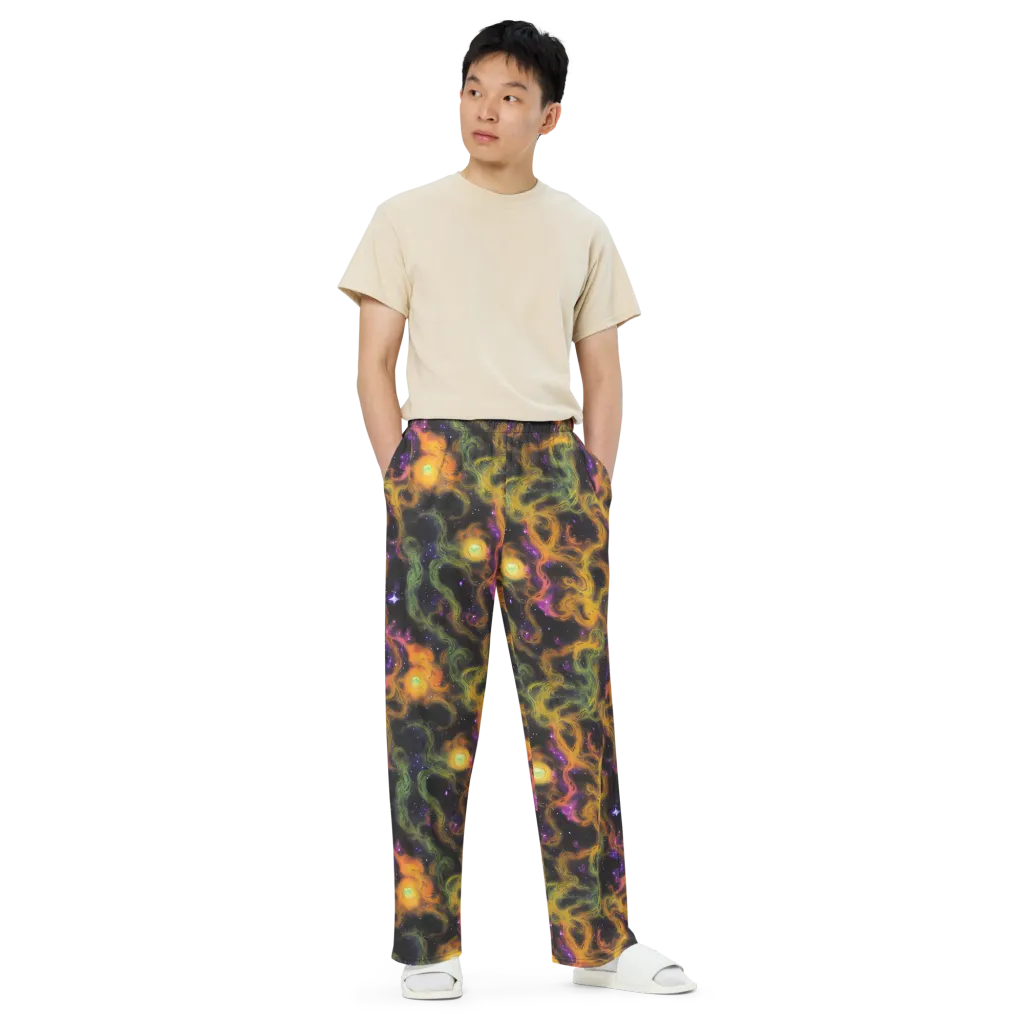 The Starry Crucible on Wide-Leg Pants — Front