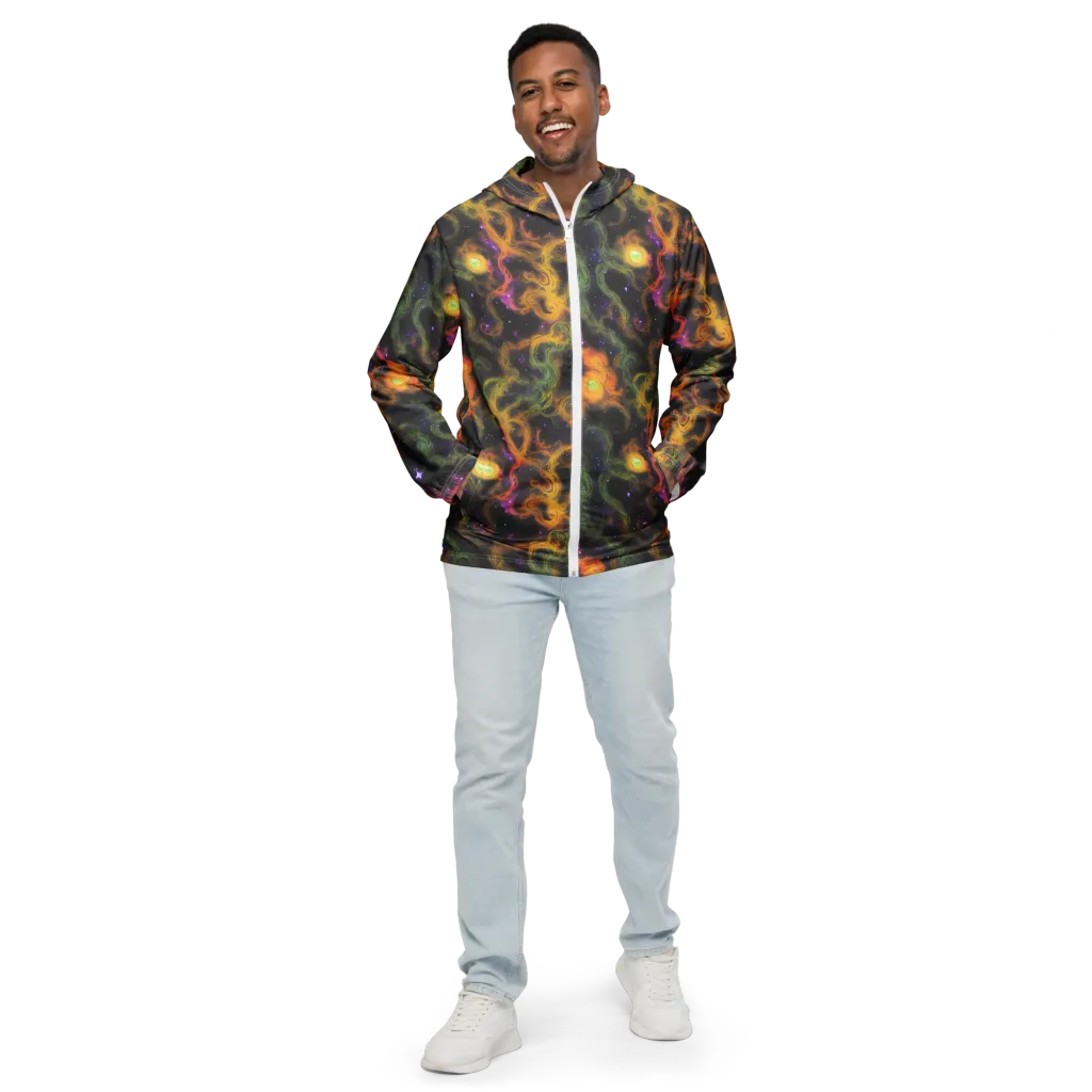 The Starry Crucible on Men's Windbreaker — Front