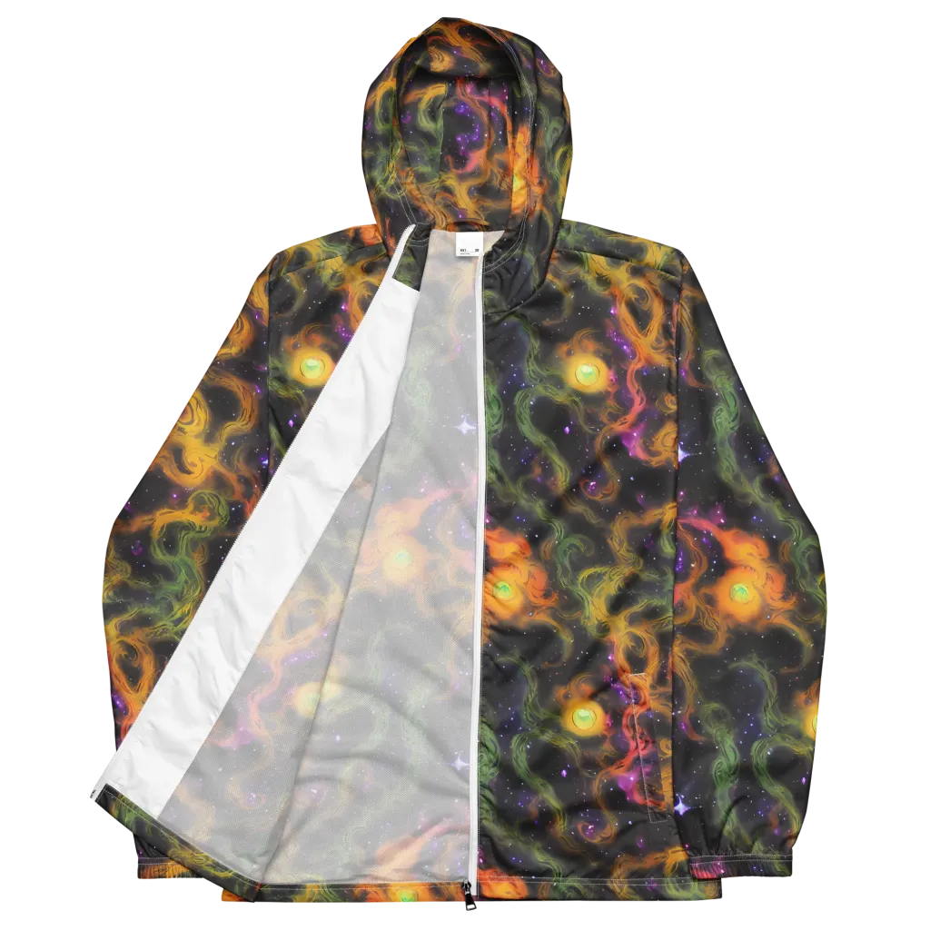 The Starry Crucible on Men's Windbreaker — Front