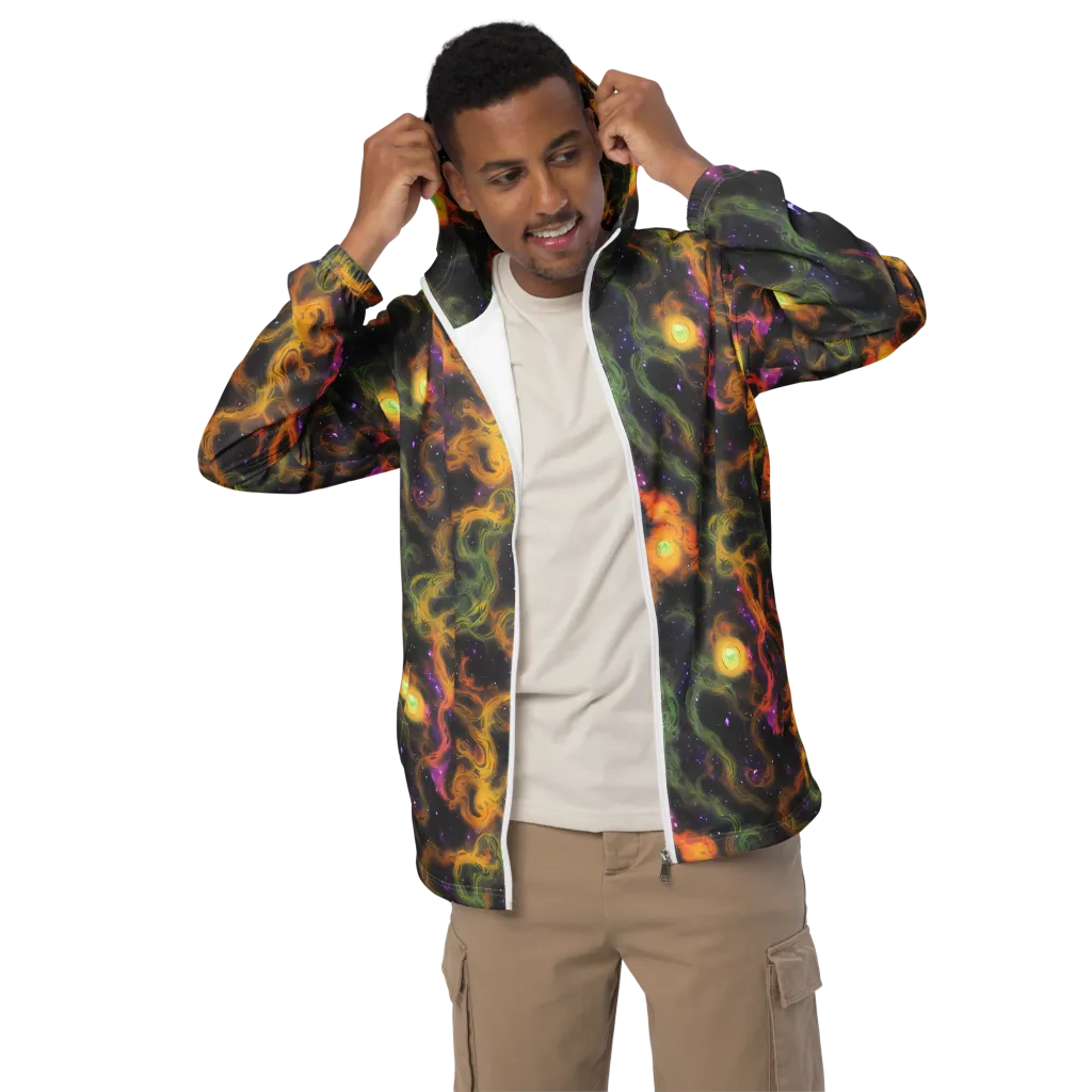 The Starry Crucible on Men's Windbreaker — Front
