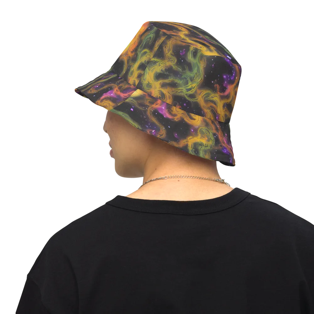 The Starry Crucible on Reversible Bucket Hat — Back Inside
