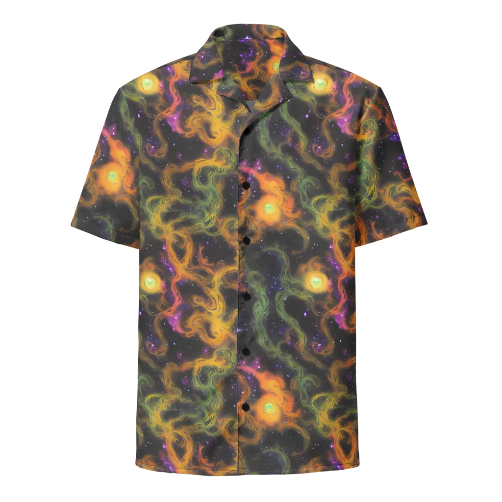 The Starry Crucible on Button Shirt — Front