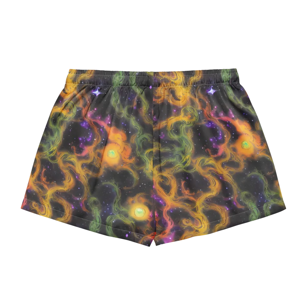 The Starry Crucible on Women's Pajama Shorts — Back