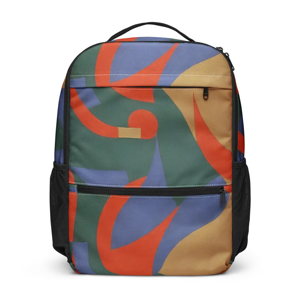 Vermilion Current on Utility Backpack — Front