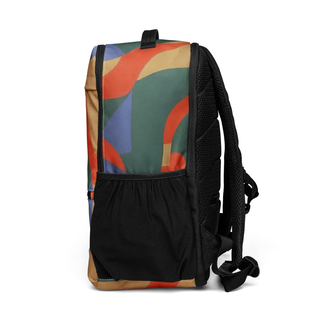 Vermilion Current on Utility Backpack — Left