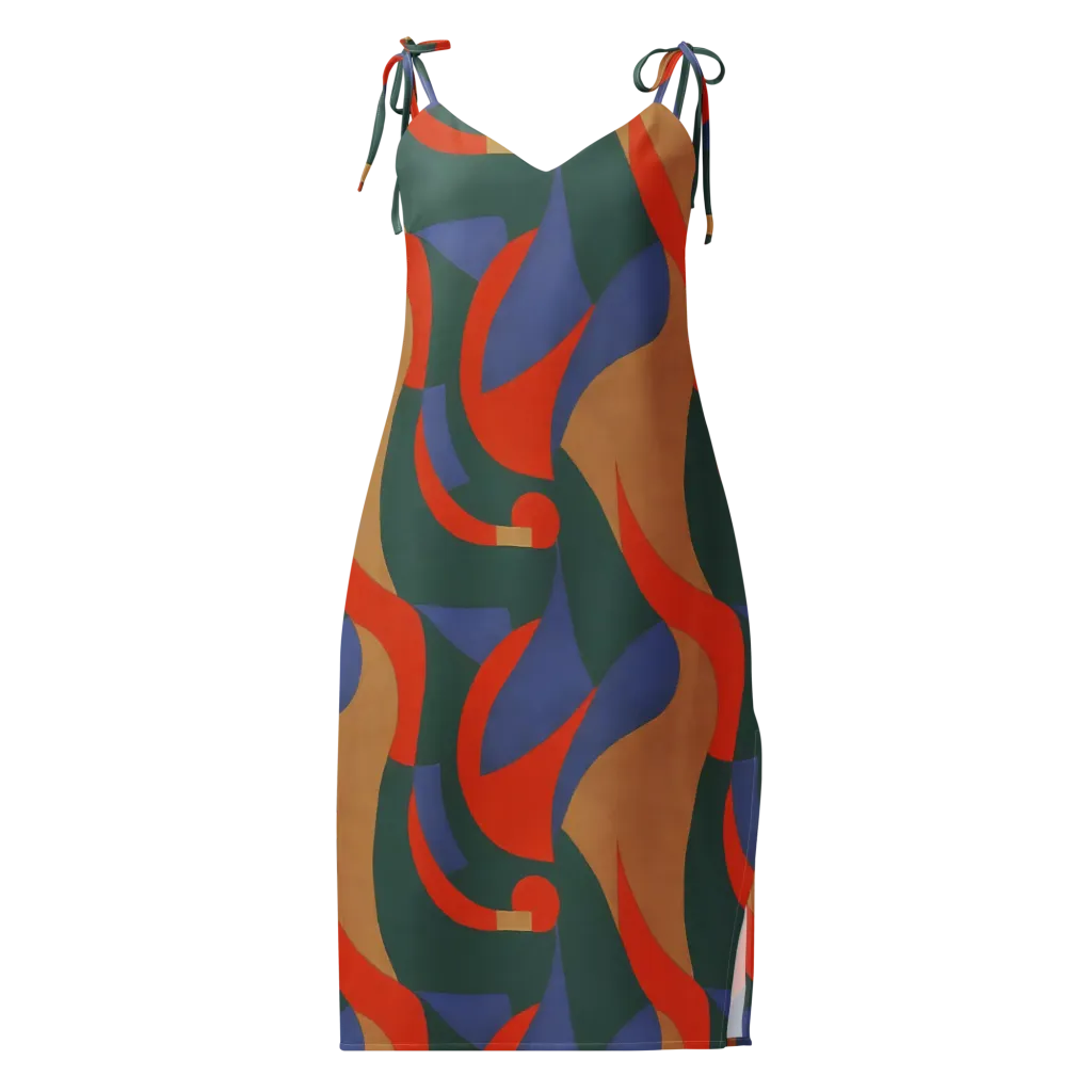 Vermilion Current on Slip Dress — Front