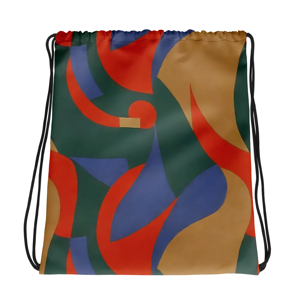 Vermilion Current on Drawstring Bag — Photo
