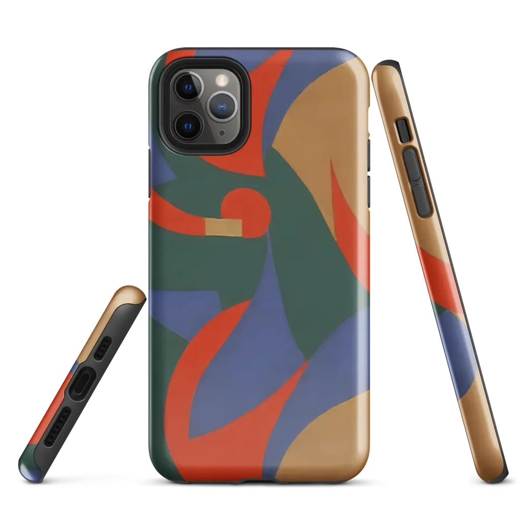 Vermilion Current on Tough Case for iPhone® — Front