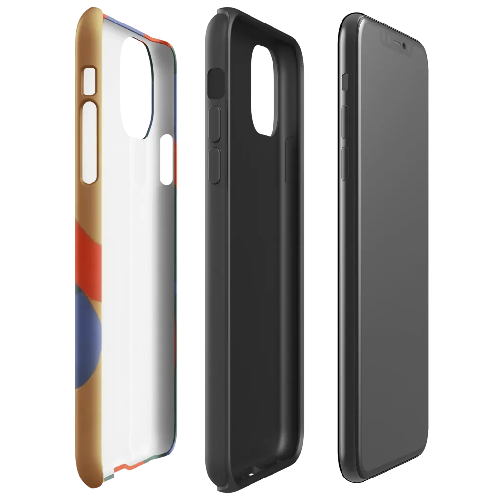 Vermilion Current on Tough Case for iPhone® — Right