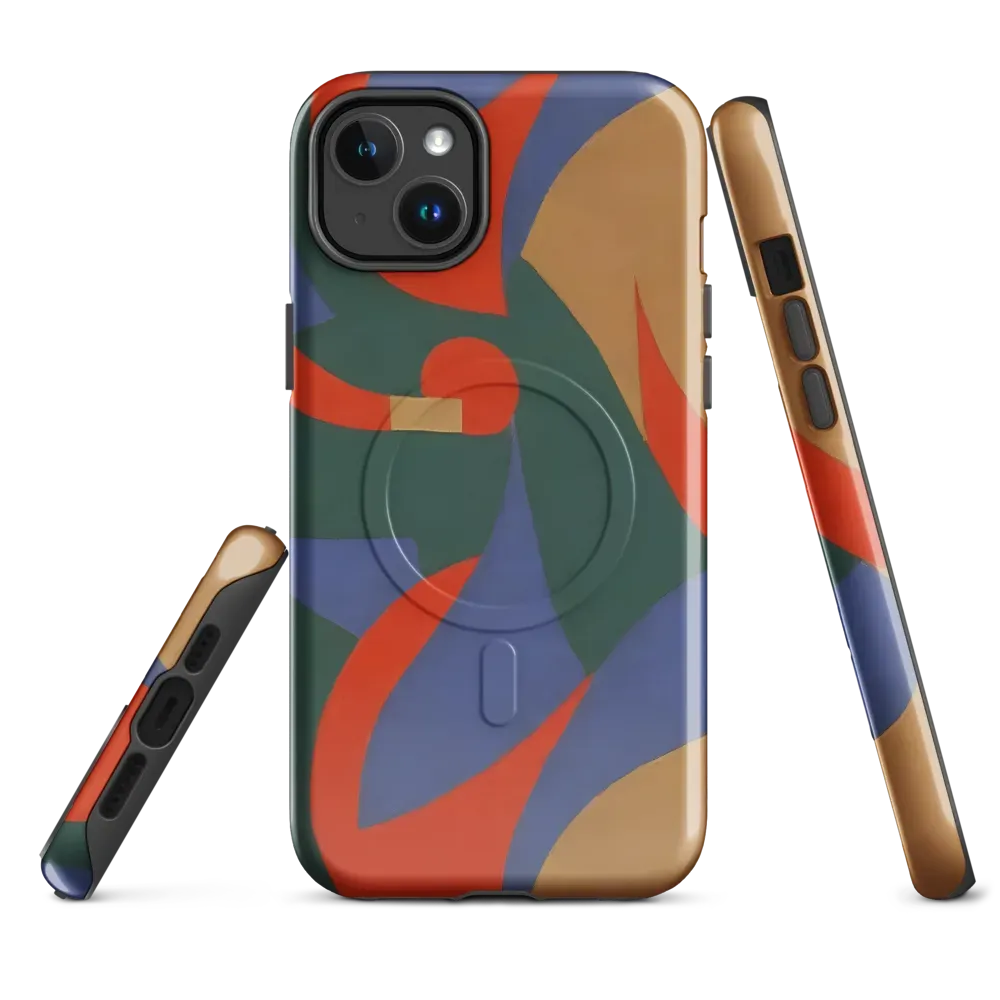 Vermilion Current on MagSafe Tough Case for iPhone® — Front