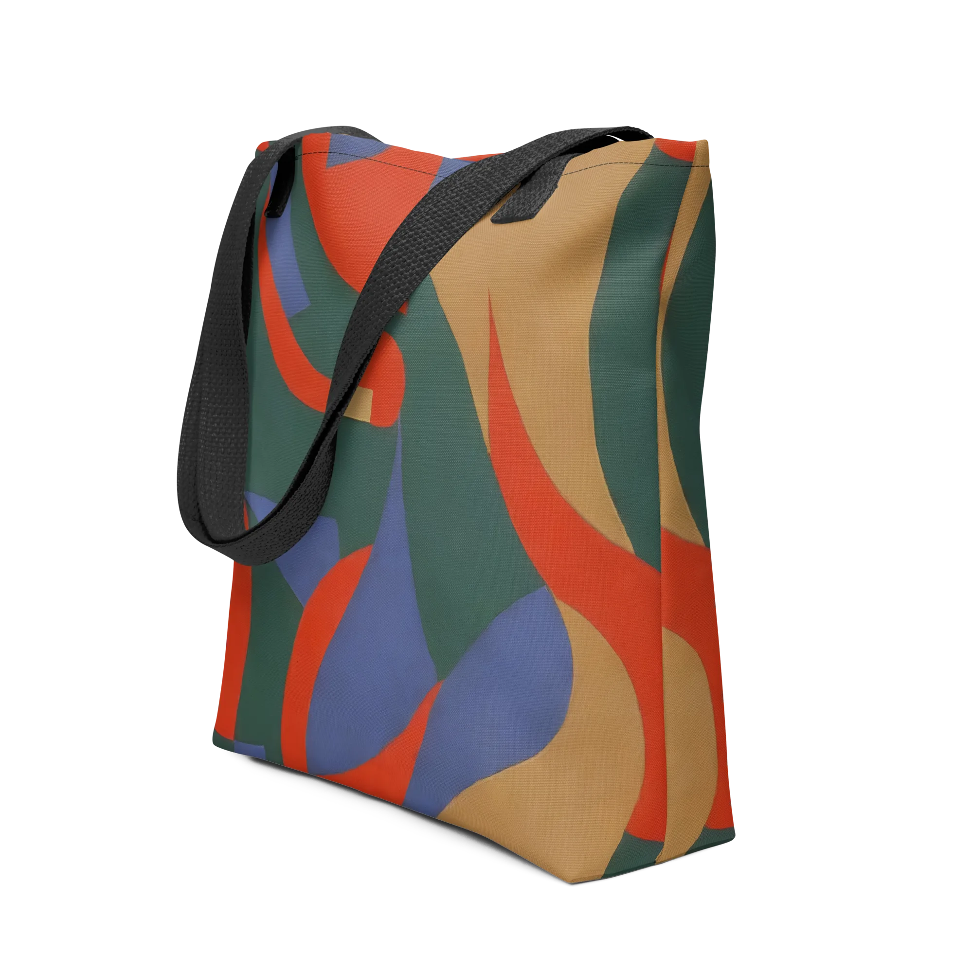 Vermilion Current on Tote Bag — Front