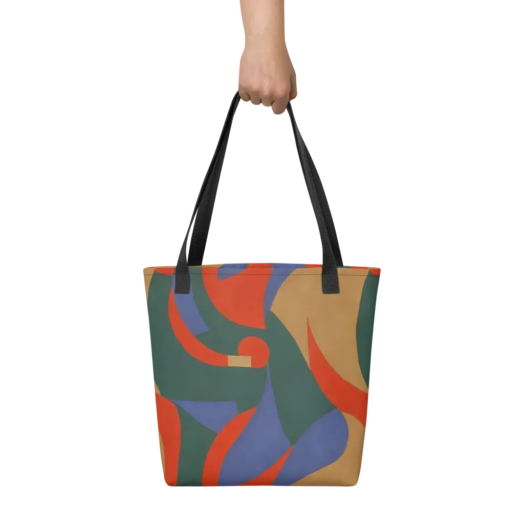 Vermilion Current on Tote Bag — Front