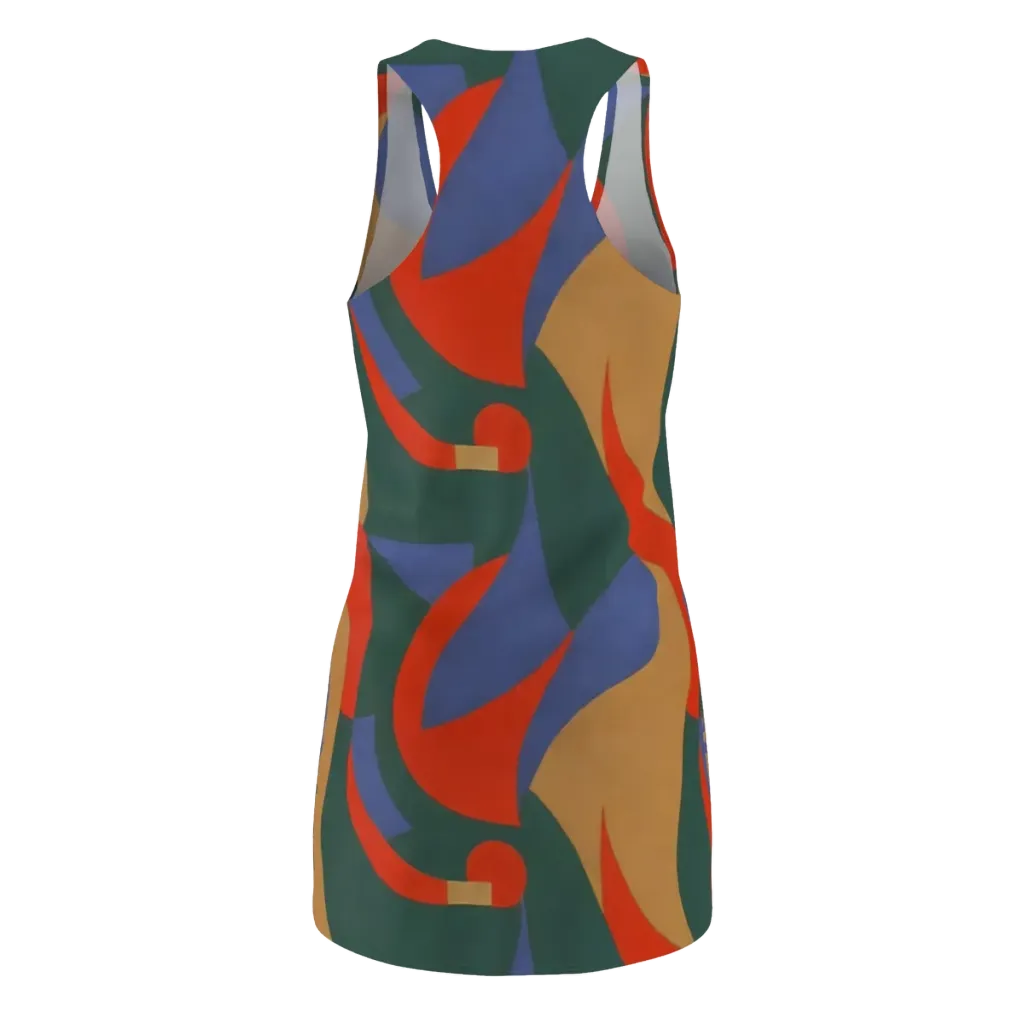Vermilion Current on Racerback Dress — Back