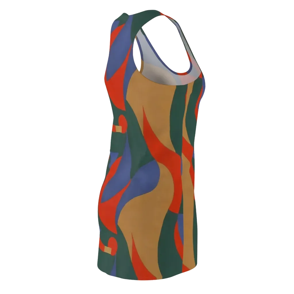 Vermilion Current on Racerback Dress — Back Side