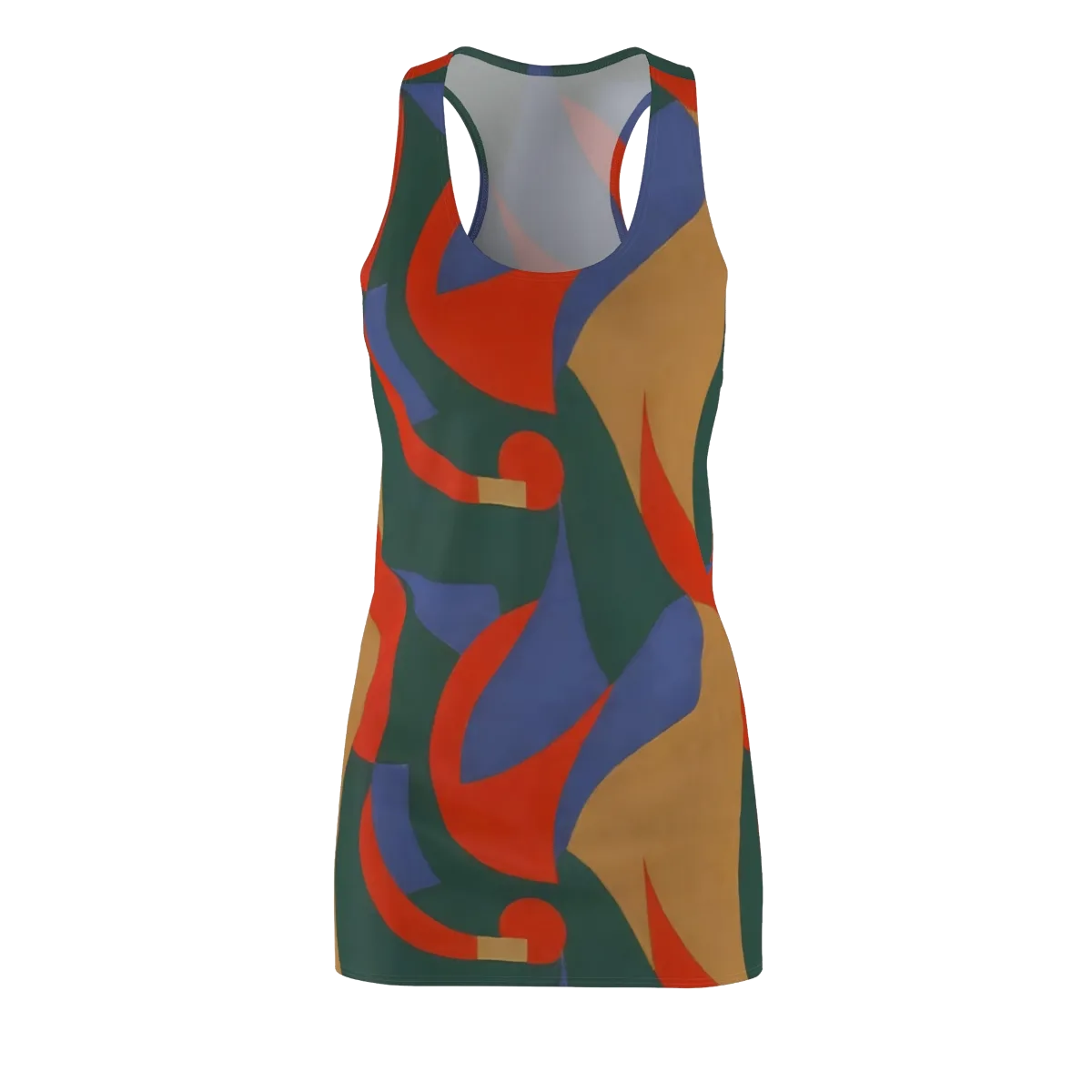 Vermilion Current on Racerback Dress — Front