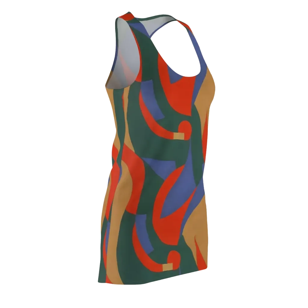 Vermilion Current on Racerback Dress — Front Side