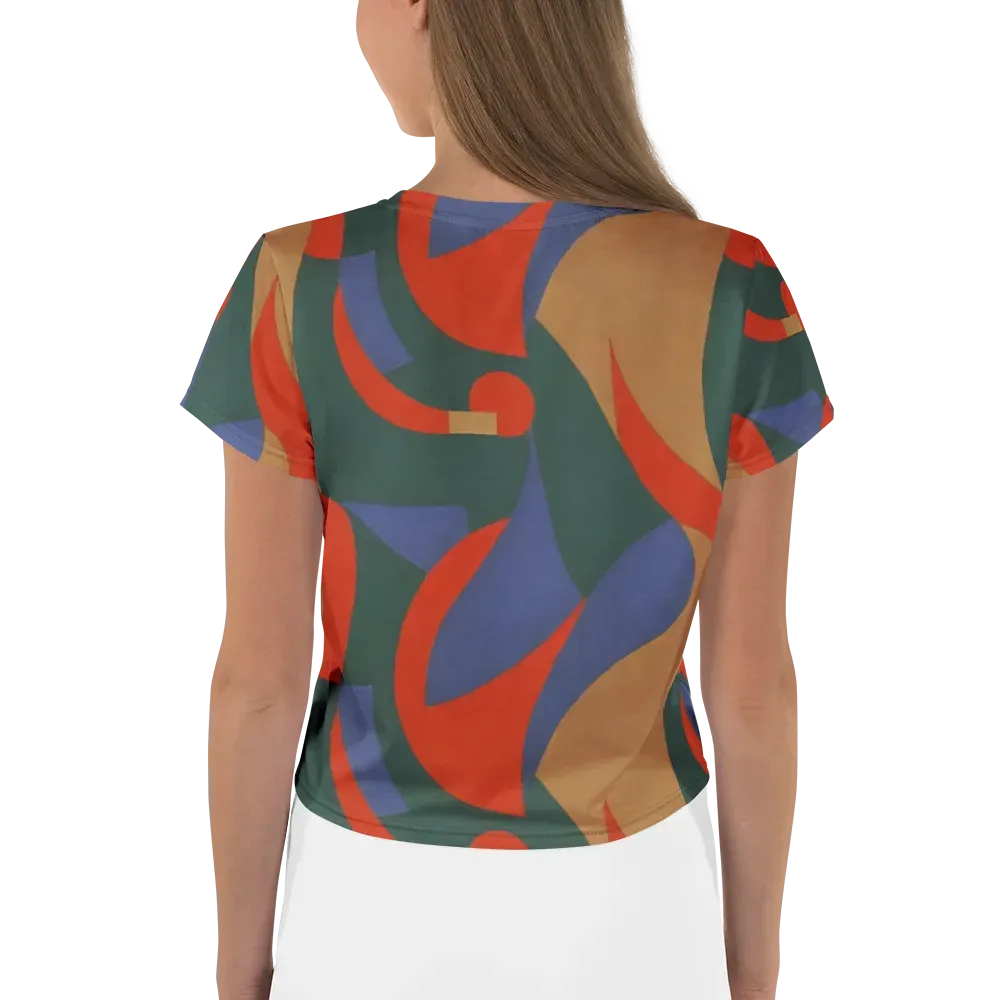 Vermilion Current on Crop Tee — Back
