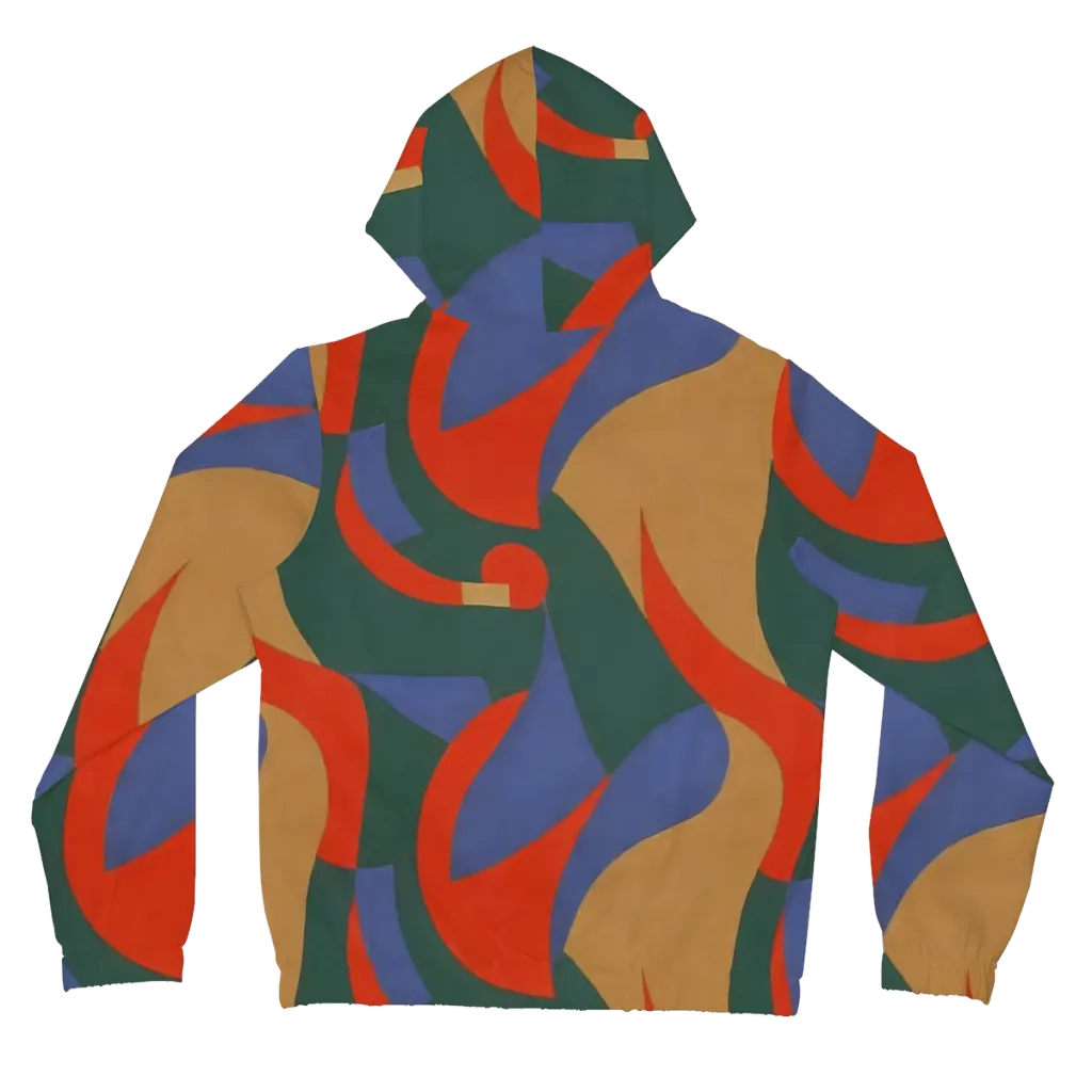 Vermilion Current on Women's Full-Zip Hoodie — Back