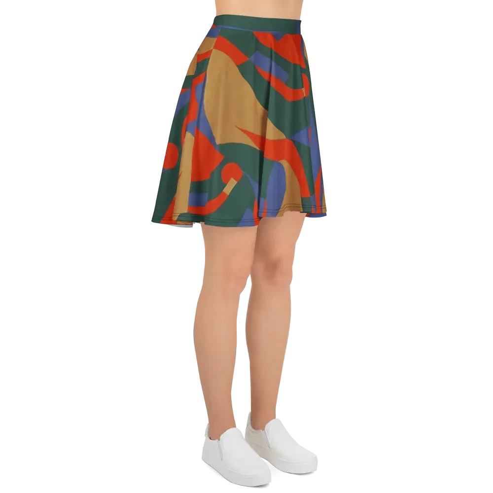 Vermilion Current on Skater Skirt — Right