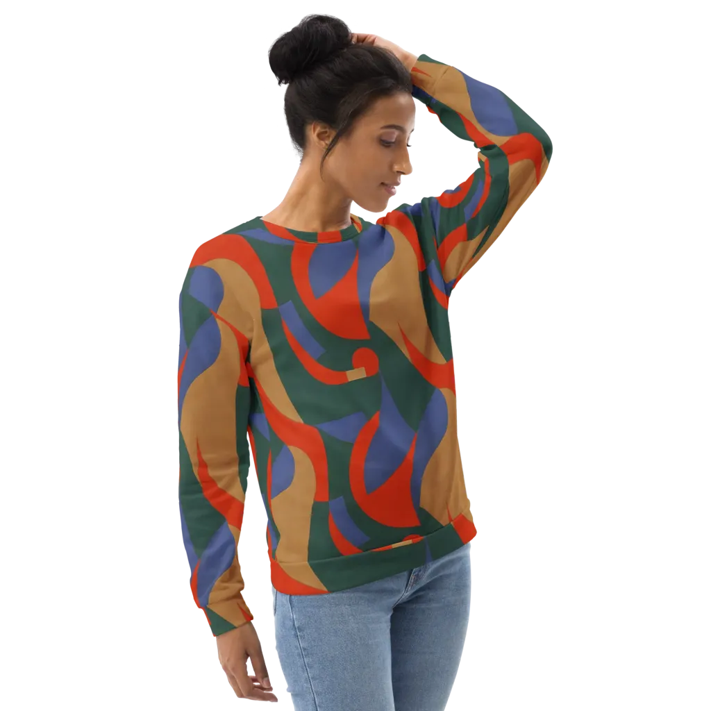 Vermilion Current on Sweatshirt — Right Front