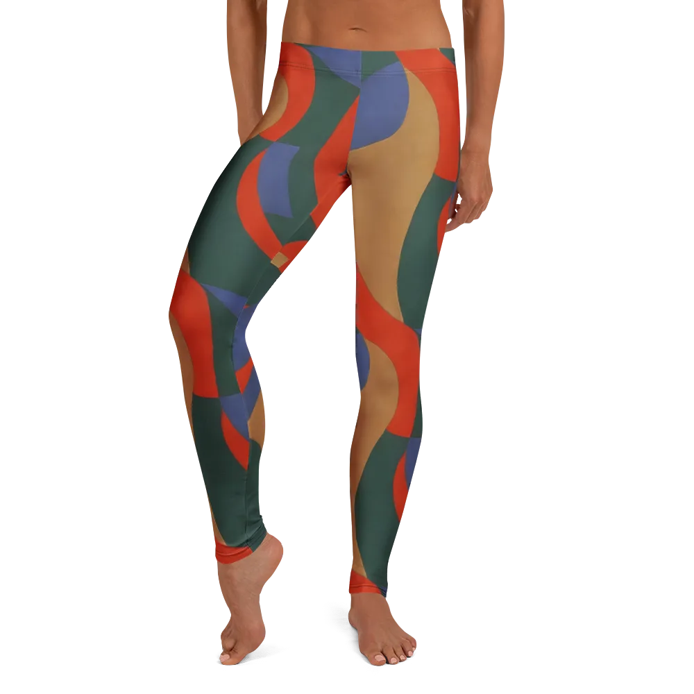 Vermilion Current on Leggings — Front
