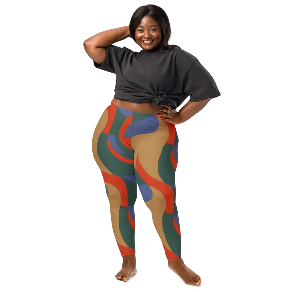 Vermilion Current on Leggings — Front