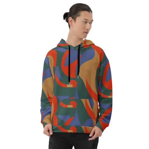 Vermilion Current on a Hoodie