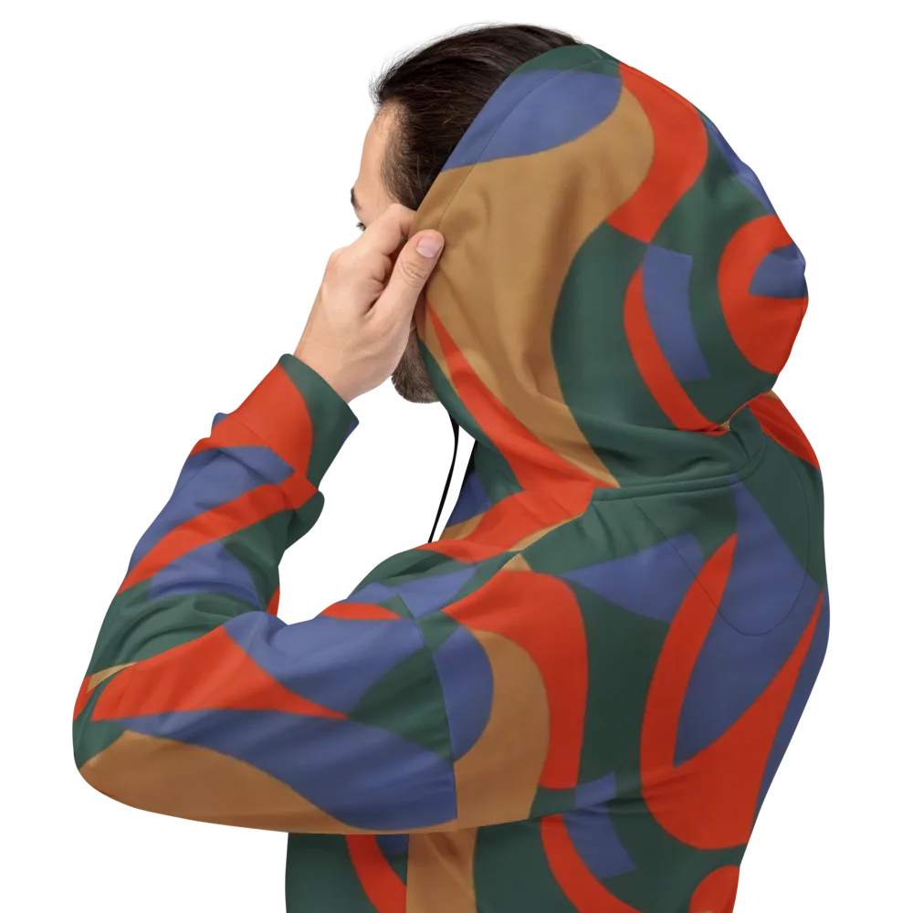 Vermilion Current on Hoodie — Back