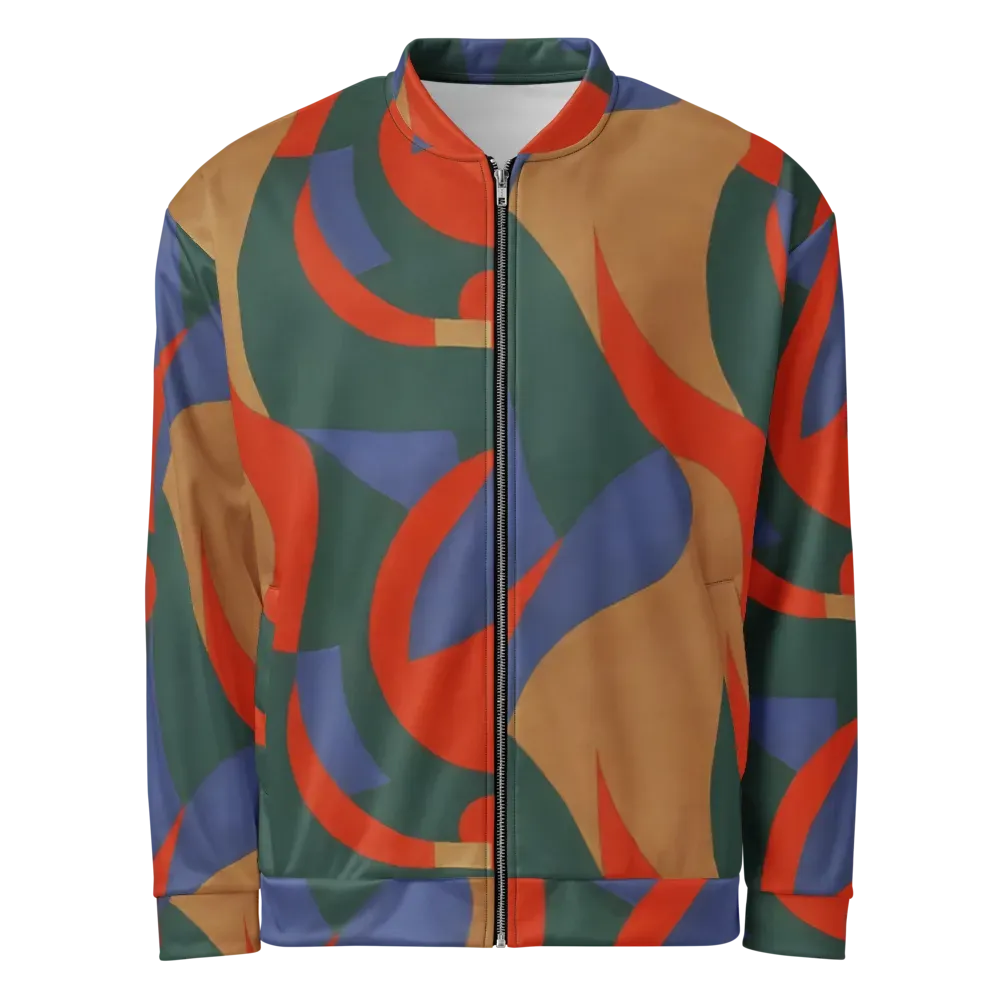 Vermilion Current on Bomber Jacket — Front