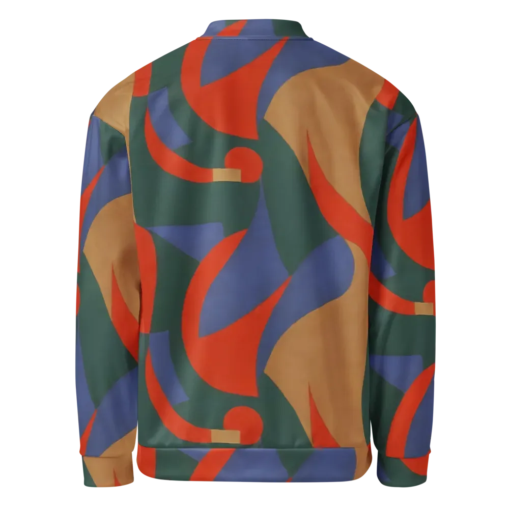 Vermilion Current on Bomber Jacket — Back