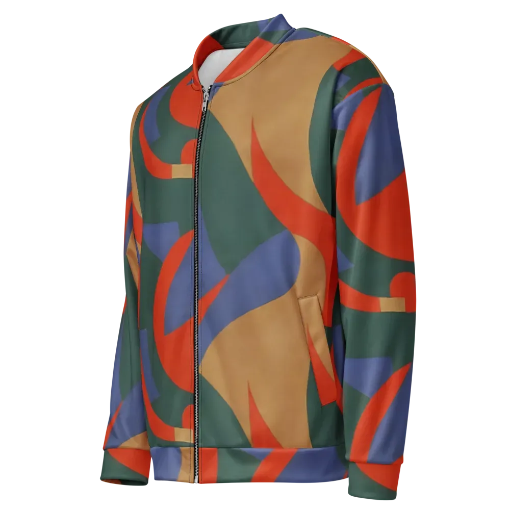 Vermilion Current on Bomber Jacket — Left Front